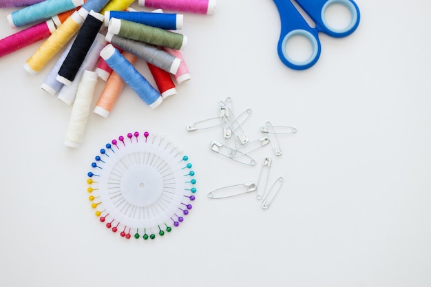 embroidery threads and hoop